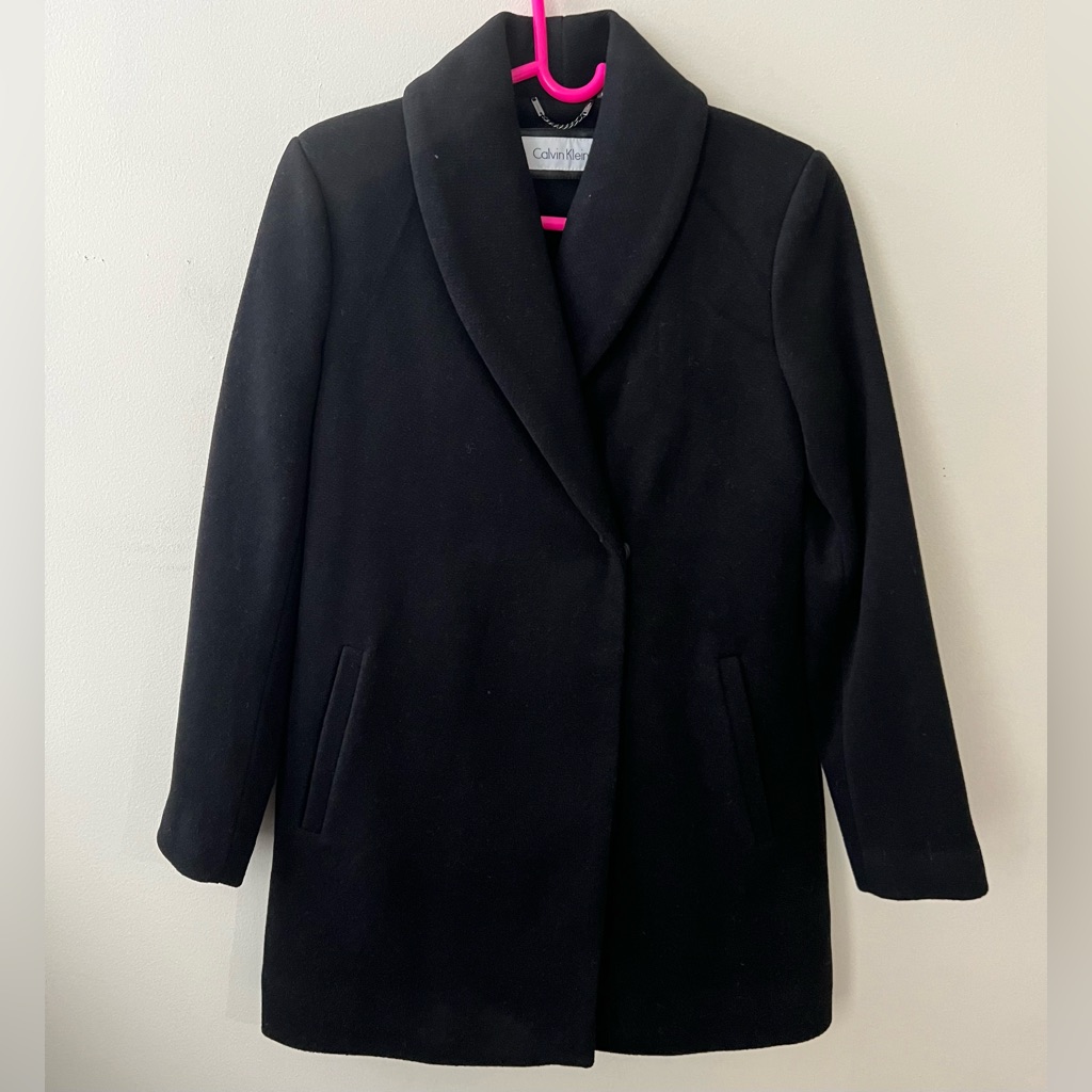 Calvin Klein Women’s Coat Size Medium Color Black Never Worn